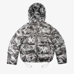 Broken Planet Fur Jacket Snow Camo