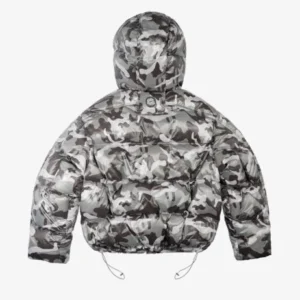Broken Planet Fur Jacket Snow Camo