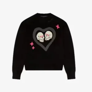 Broken Planet Hearts Sweater – Black
