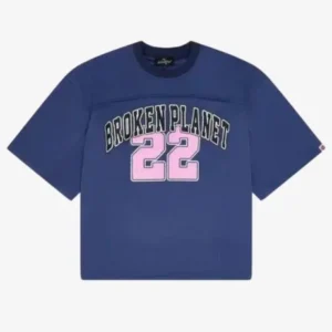 Broken Planet T Shirt Blue