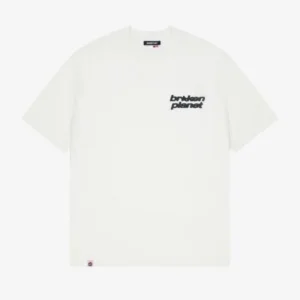 Broken Planet T Shirt Vanilla White